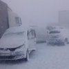 В Словакии из-за снегопада в аварию попали сразу 40 машин (фото)