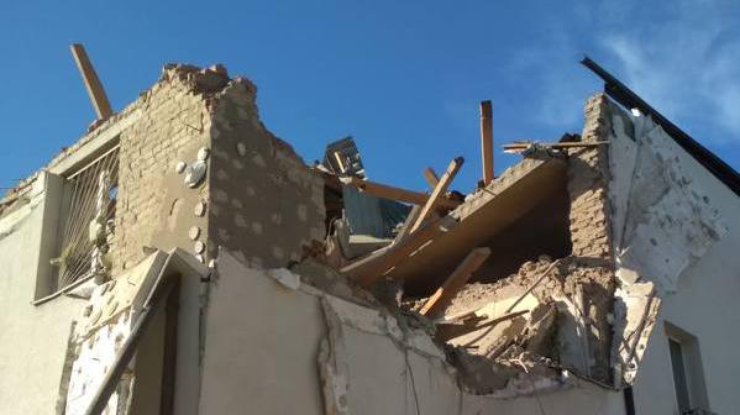 Пошкоджений будинок на Львівщині
